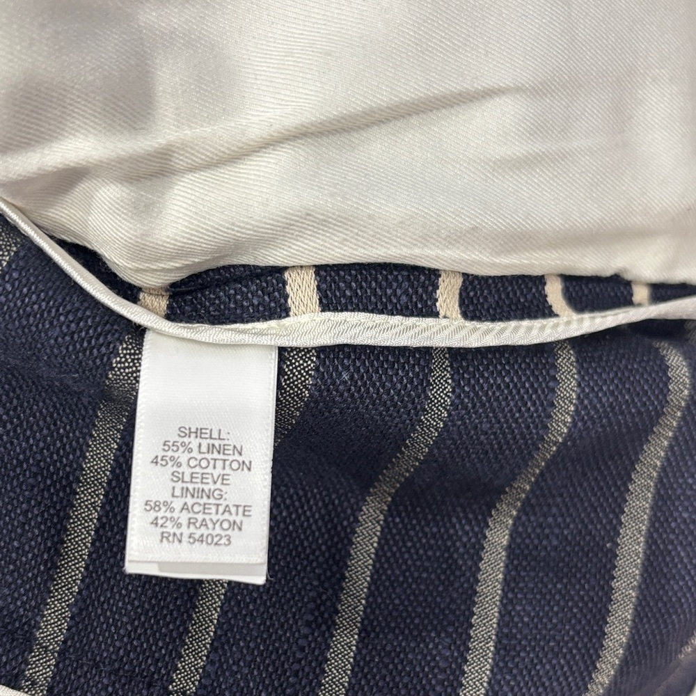 Banana Republic Navy and White Striped Blazer - Picture 4 of 6